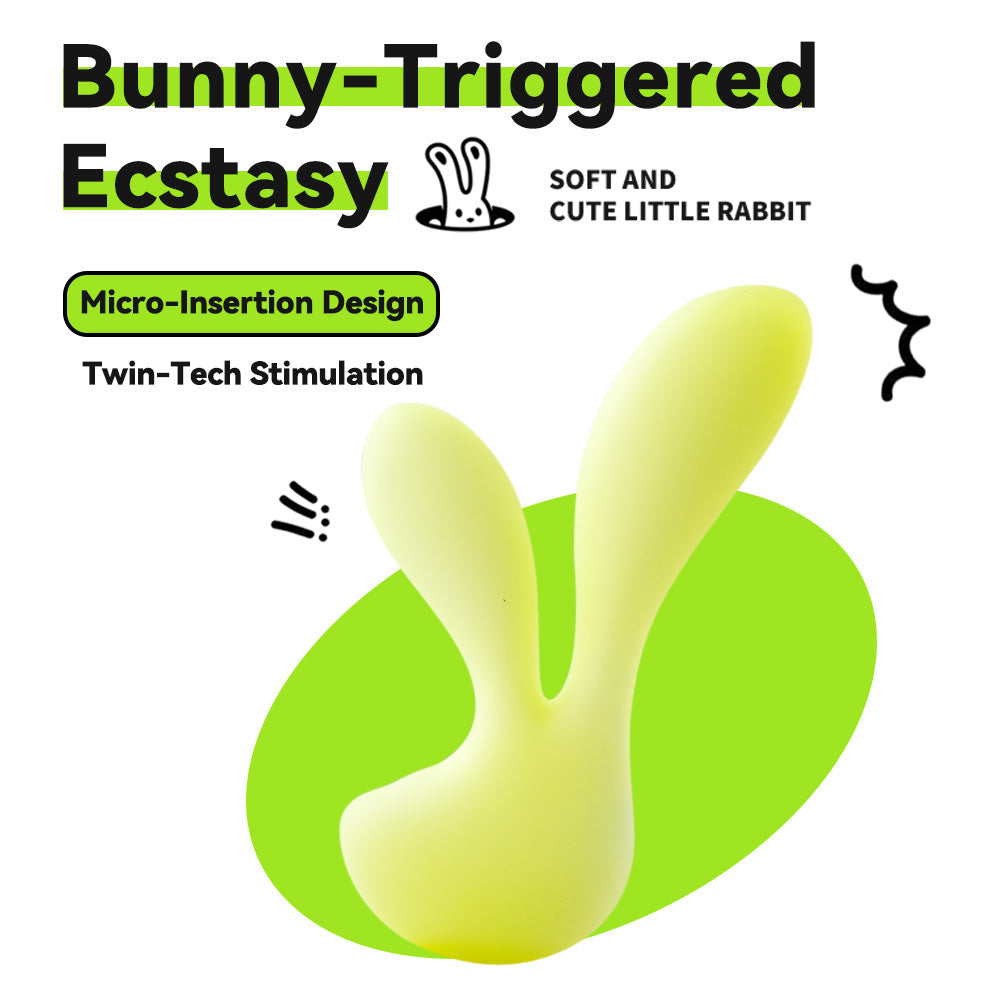 Cute Little Rabbit Dual-head Vibrator Quiet, Discreet & Ergonomic Design