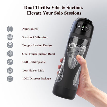 App-Controlled Suction Male Masturbator