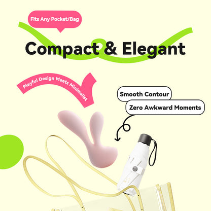 Cute Little Rabbit Dual-head Vibrator Quiet, Discreet &amp; Ergonomic Design