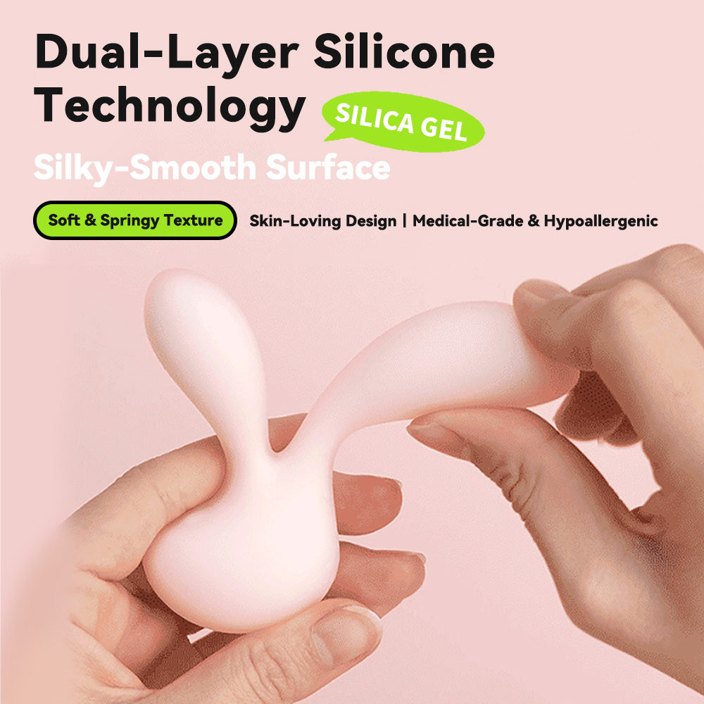 Cute Little Rabbit Dual-head Vibrator Quiet, Discreet &amp; Ergonomic Design