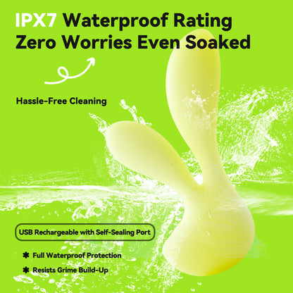 Cute Little Rabbit Dual-head Vibrator Quiet, Discreet &amp; Ergonomic Design